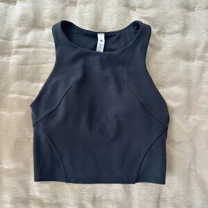 lululemon Wunder Train High-Neck Tank Graphite Grey Size 2